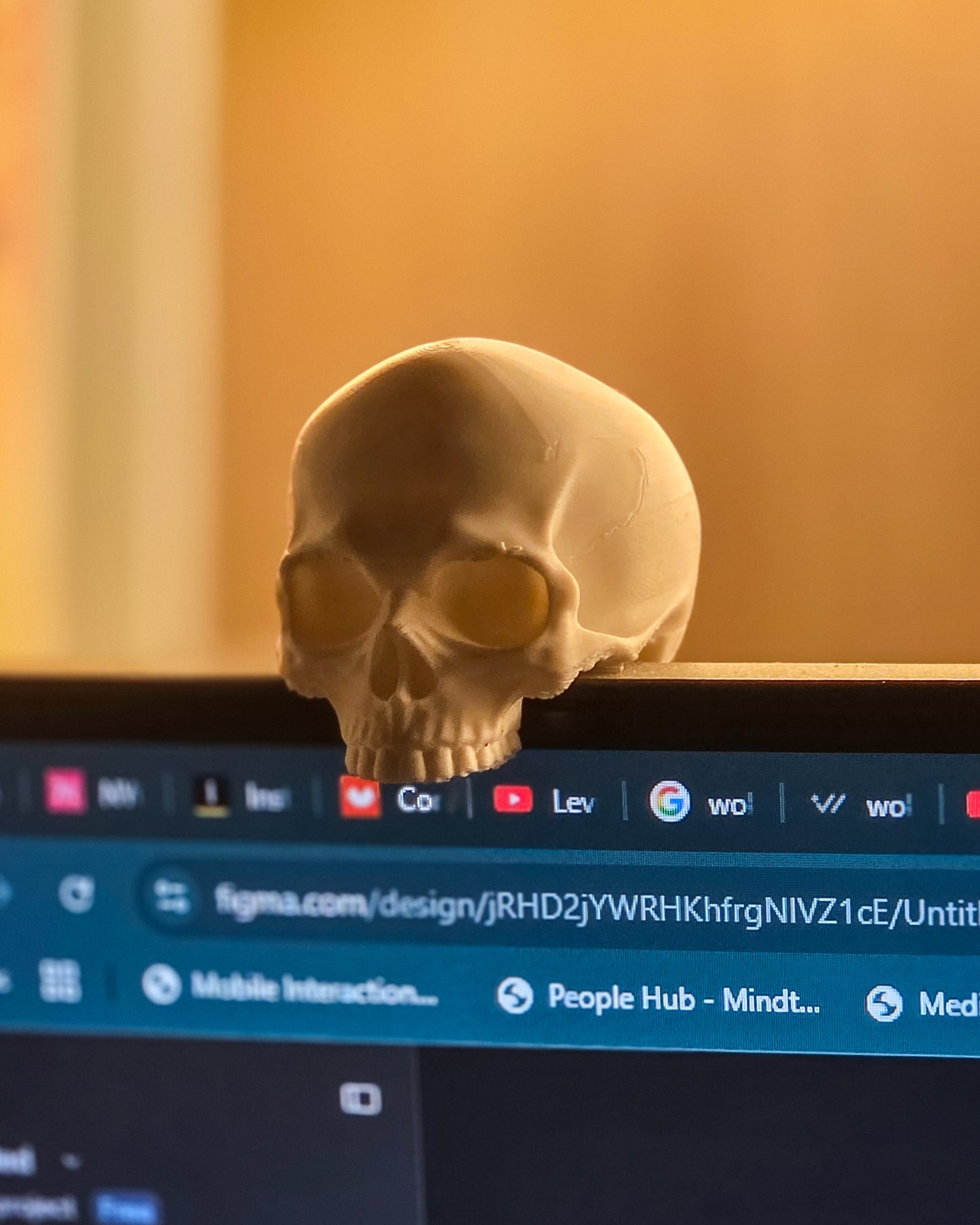 Tiny Monitor Skull Buddy
