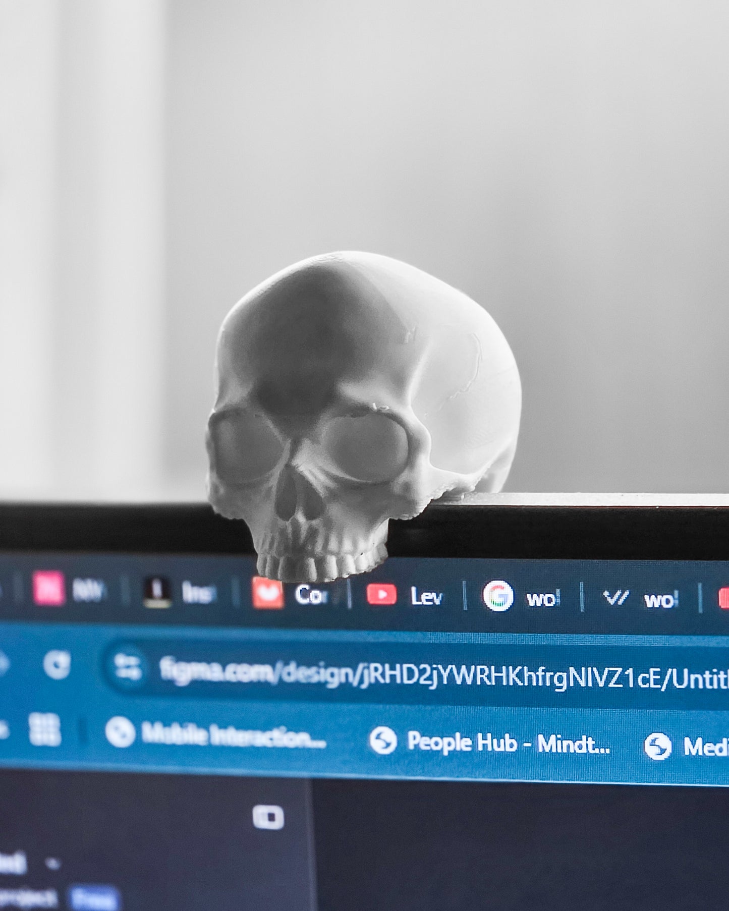 Tiny Monitor Skull Buddy