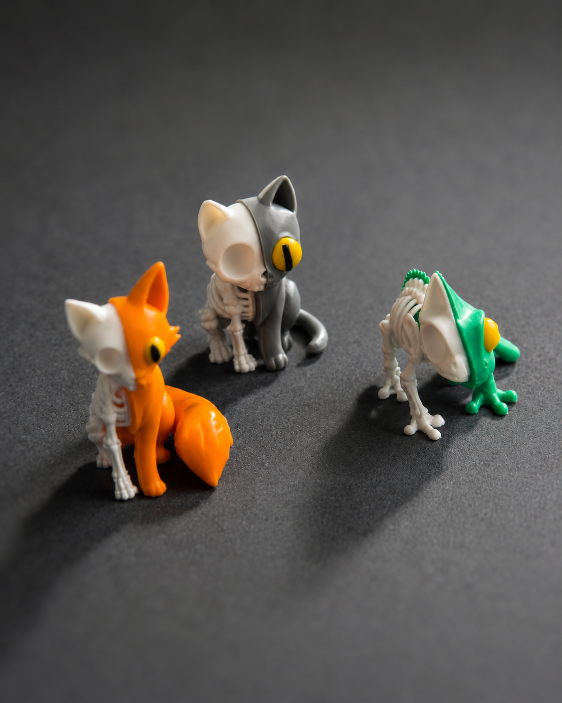 Skeleton Toy Collection (Fox/Cat/Chamelion)