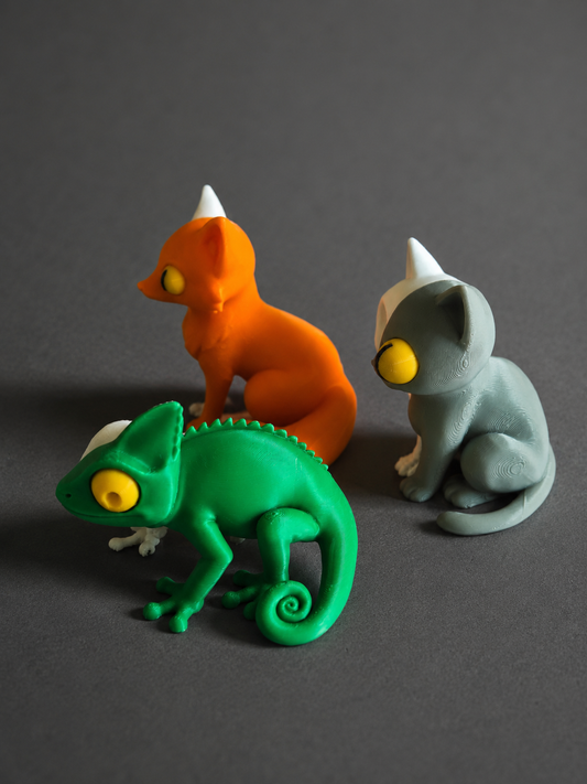 Skeleton Toy Collection (Fox/Cat/Chamelion)